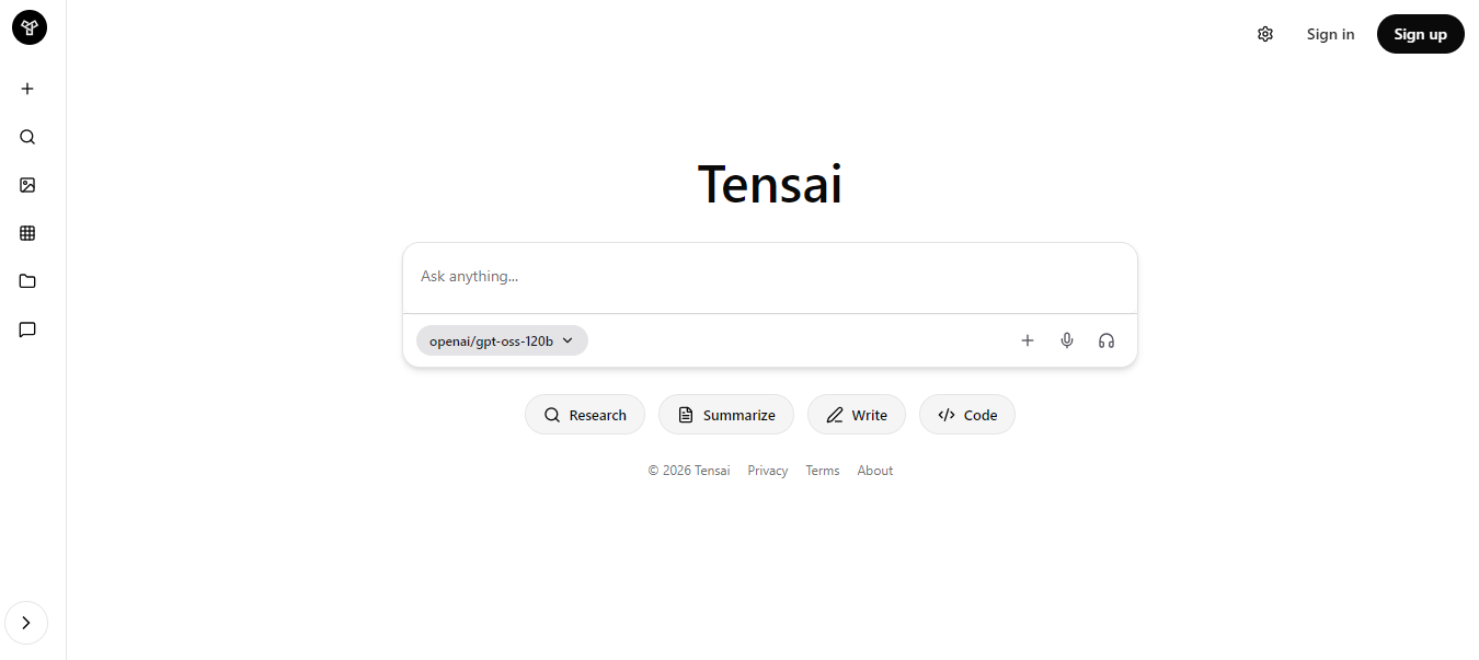 Tensai AI Chat Bot