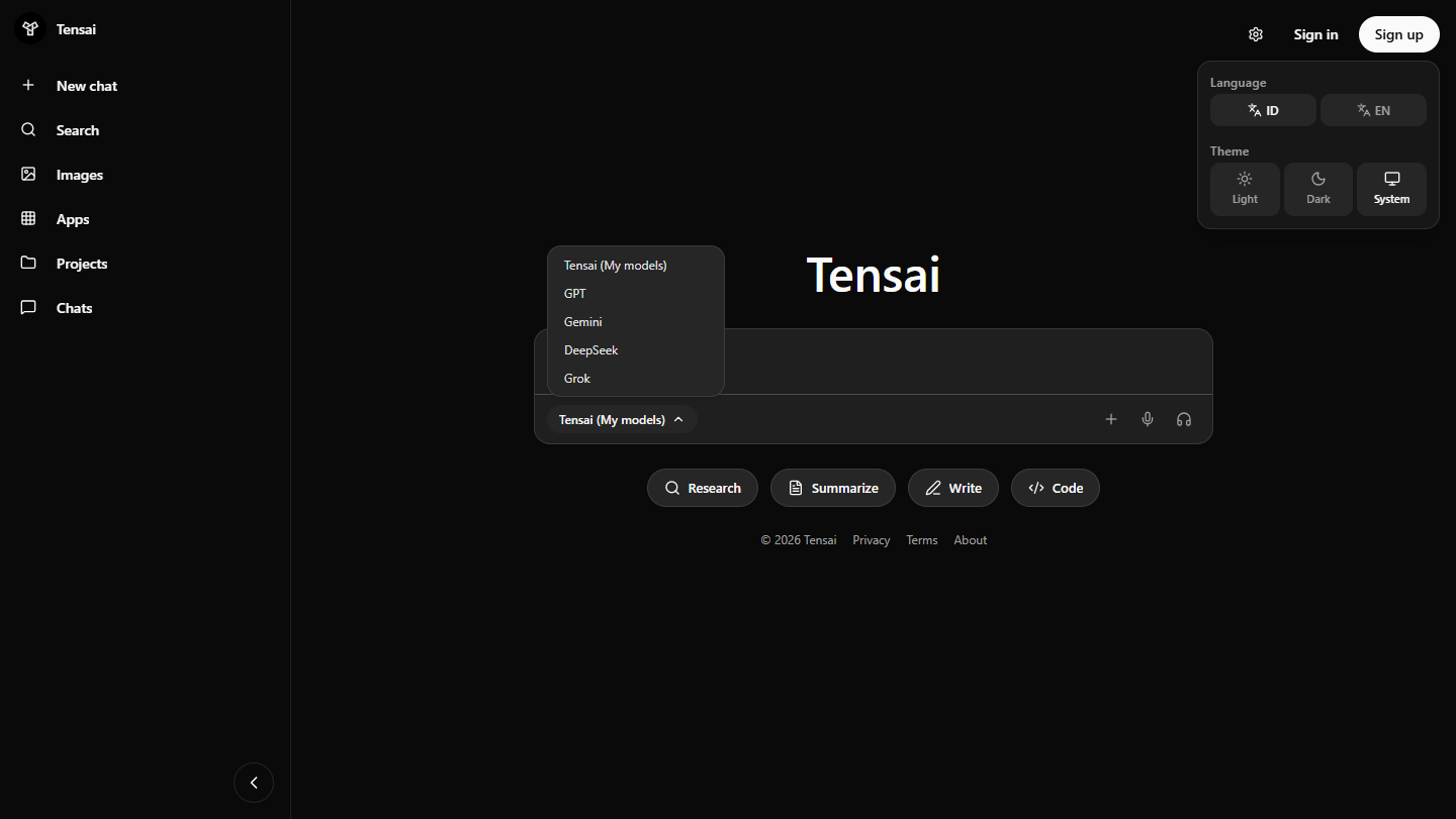 Tensai AI Chatbot